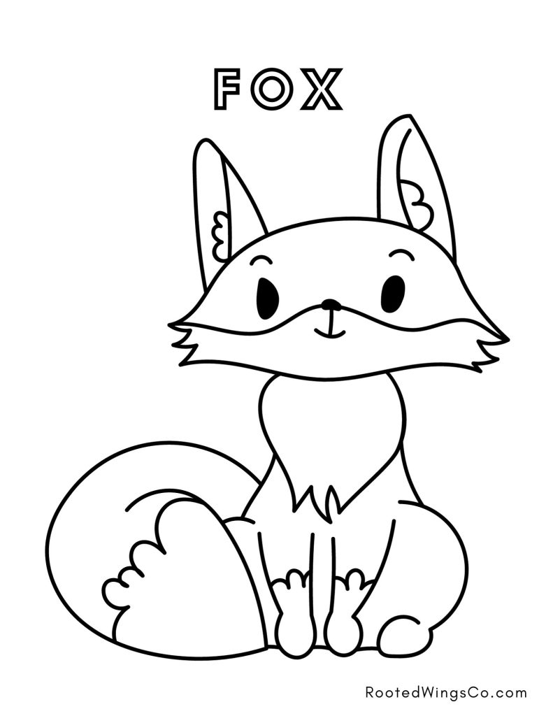 Free Fall Animal Coloring Pages Rooted Wings Co