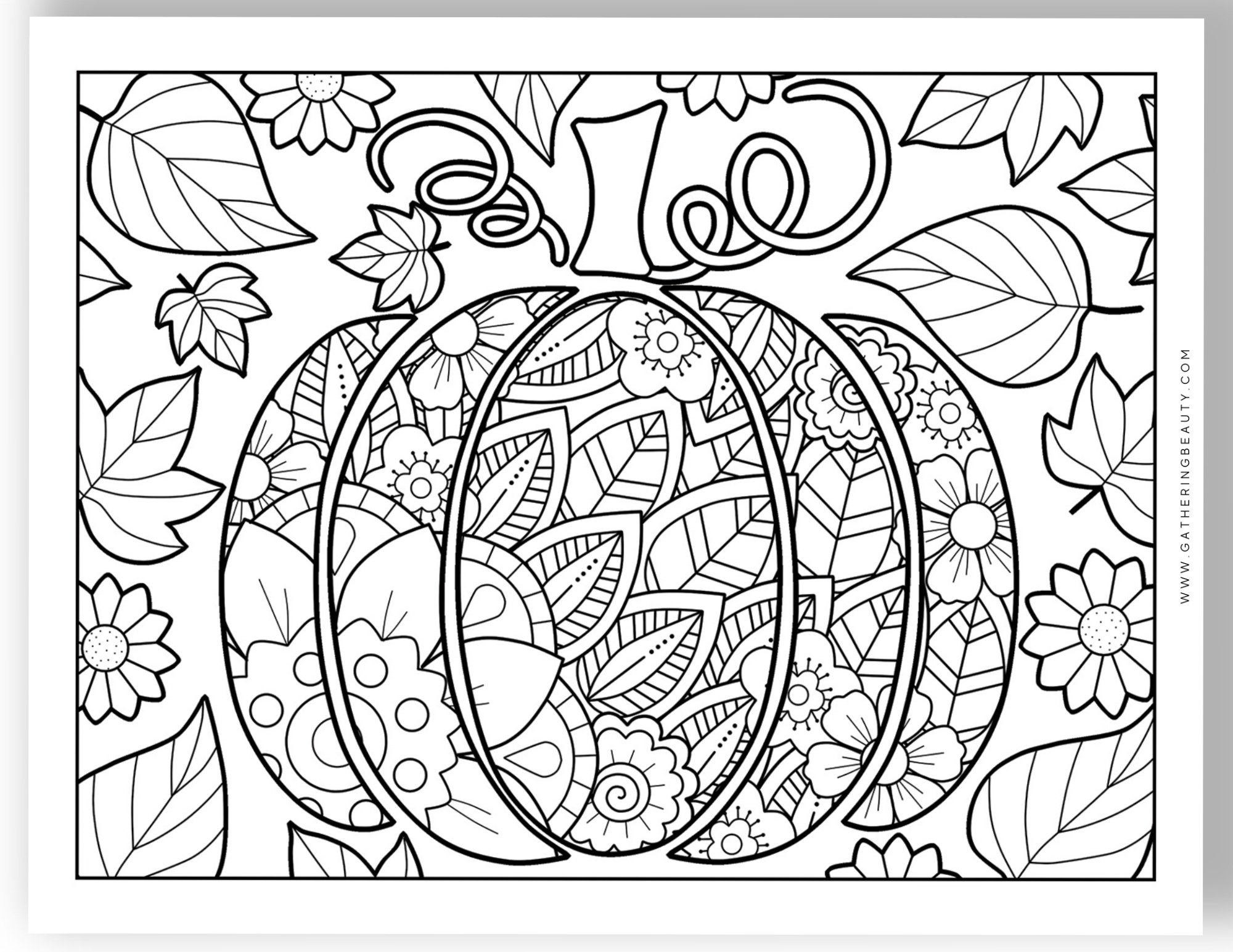 free fall coloring sheets printable