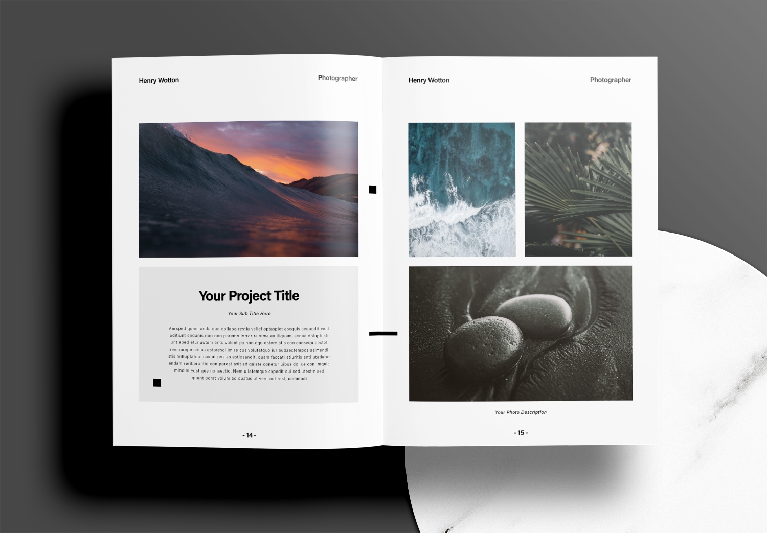 adobe indesign photobook template