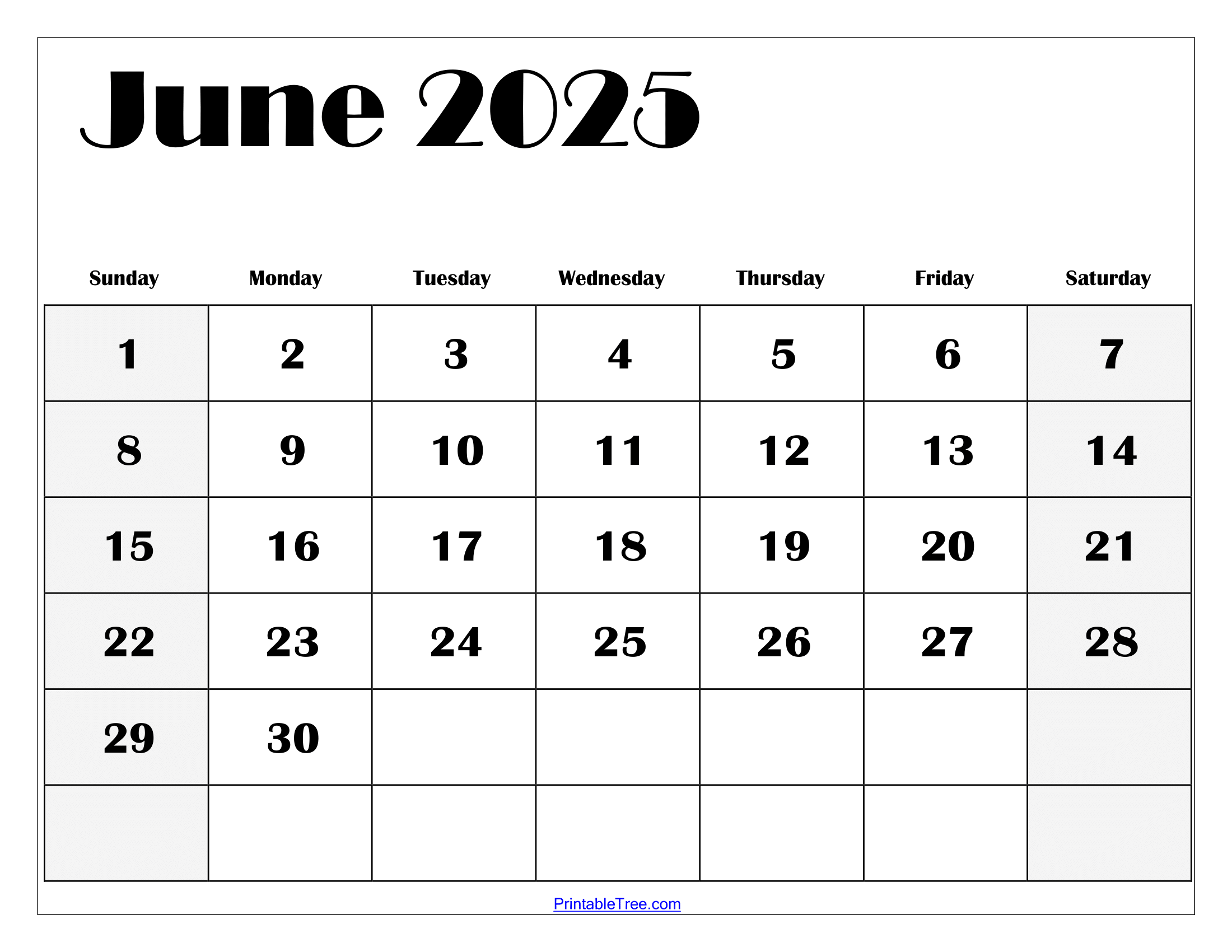 printable june 2025 calendar free