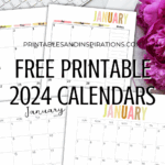 Free Printable 2024 Calendar Printable PDF Printables And Inspirations