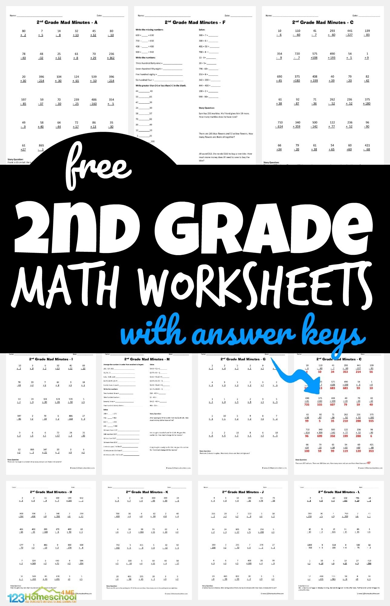 FREE Printable 2nd Grade Math Minutes Worksheets Pdf  FREE Printable 2nd Grade Math Minutes Worksheets Pdf