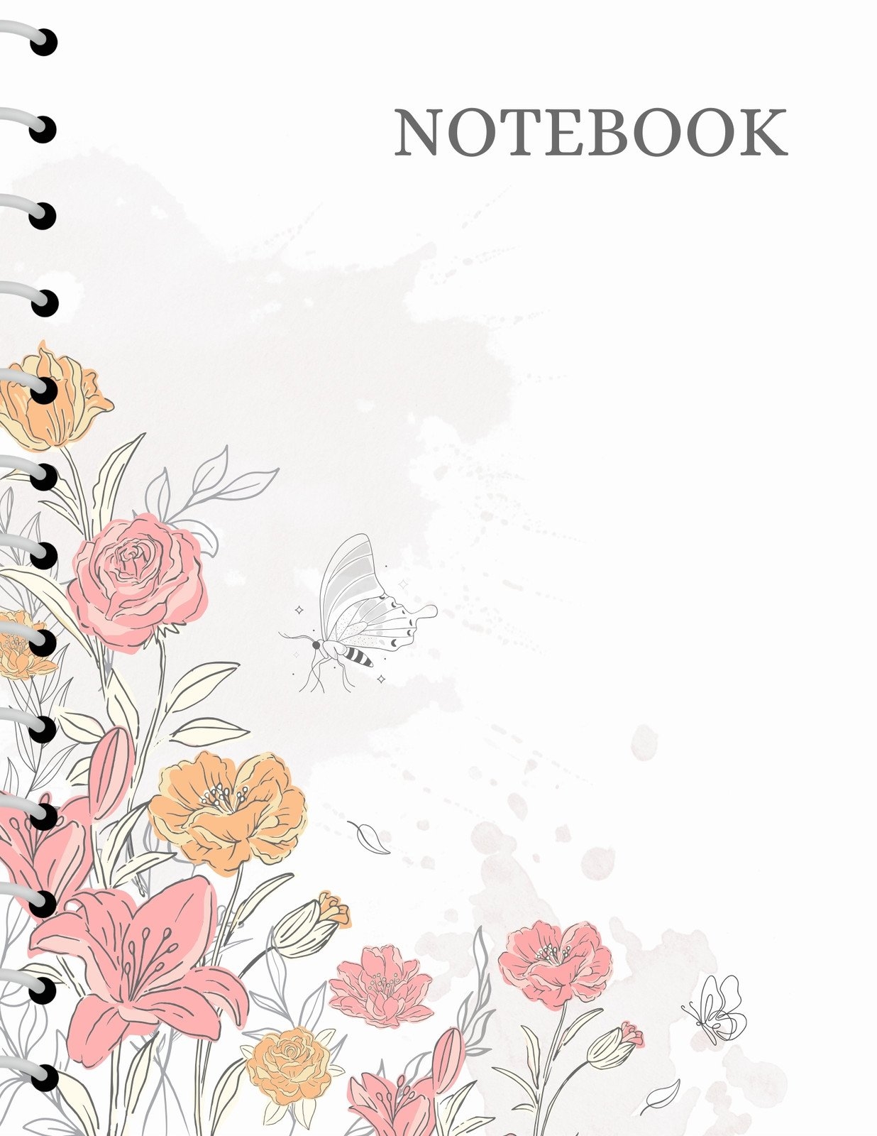 Free Printable Aesthetic Notebook Cover Templates Canva