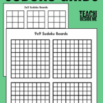 Free Printable Blank Sudoku Grids Teach Beside Me