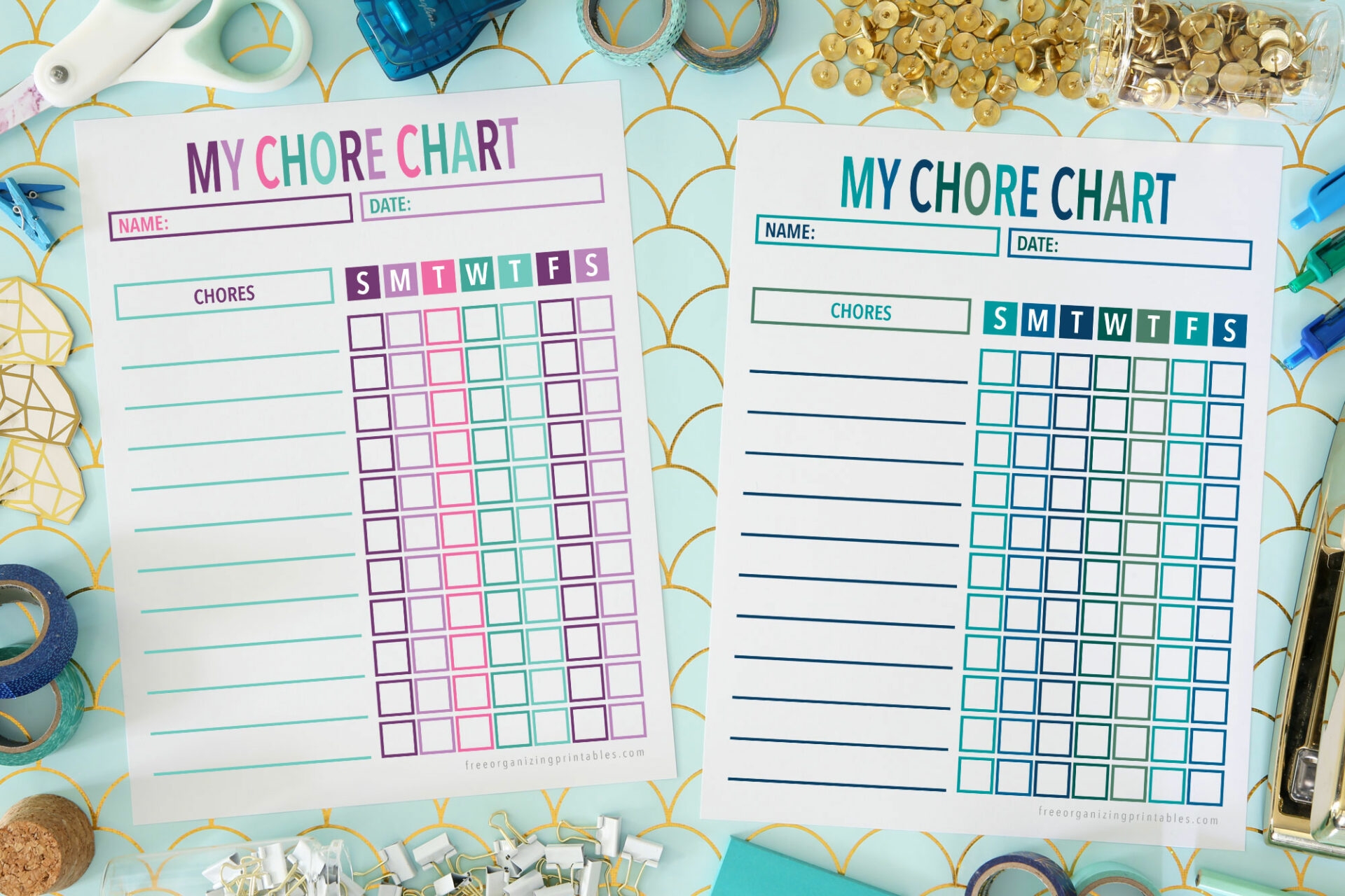 chore chart free printable
