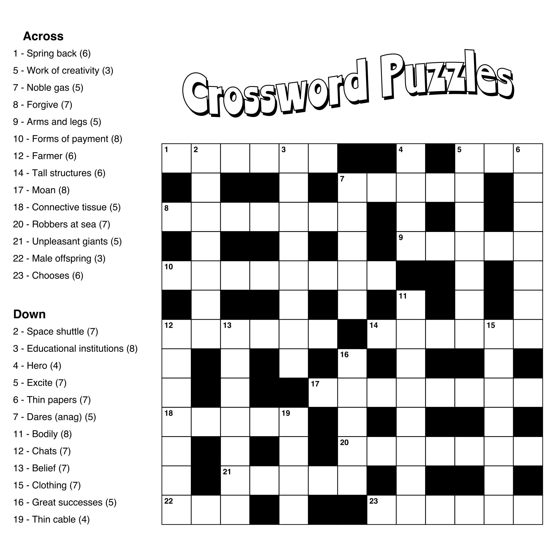 free printable crossword puzzles uk free printable crossword puzzles uk