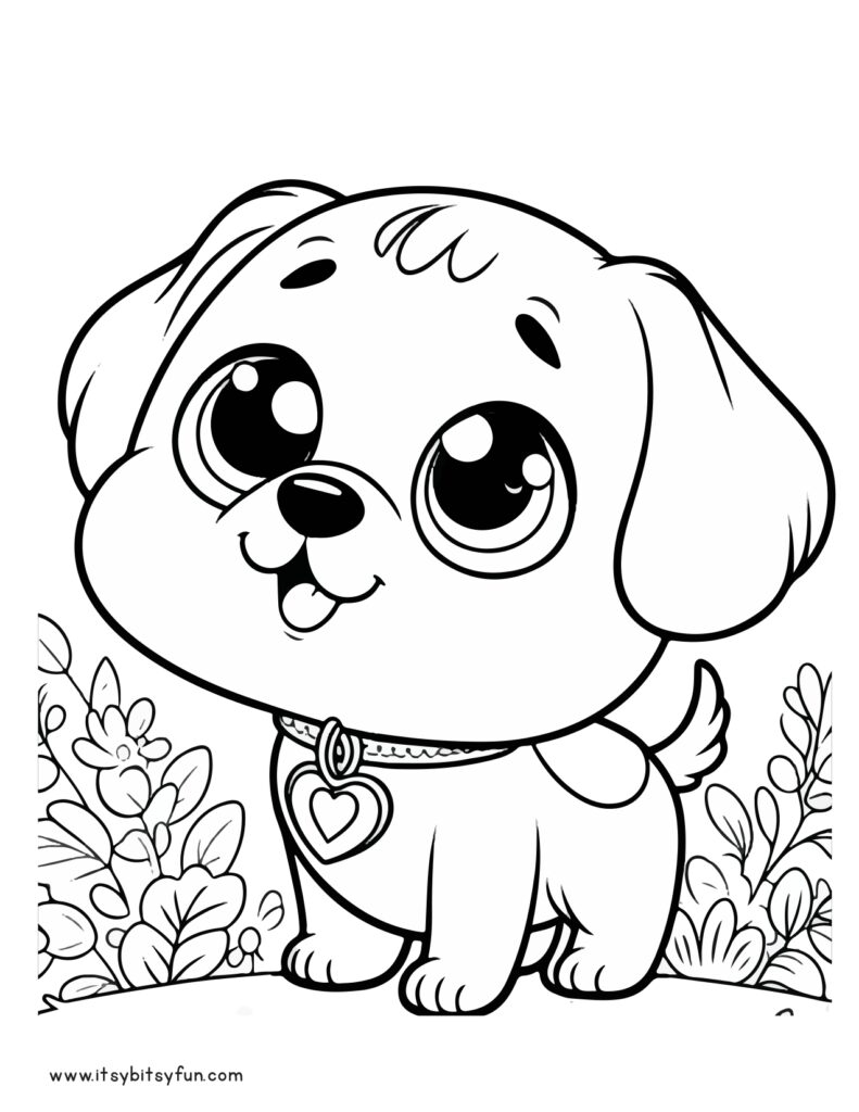 free printable dog coloring sheets