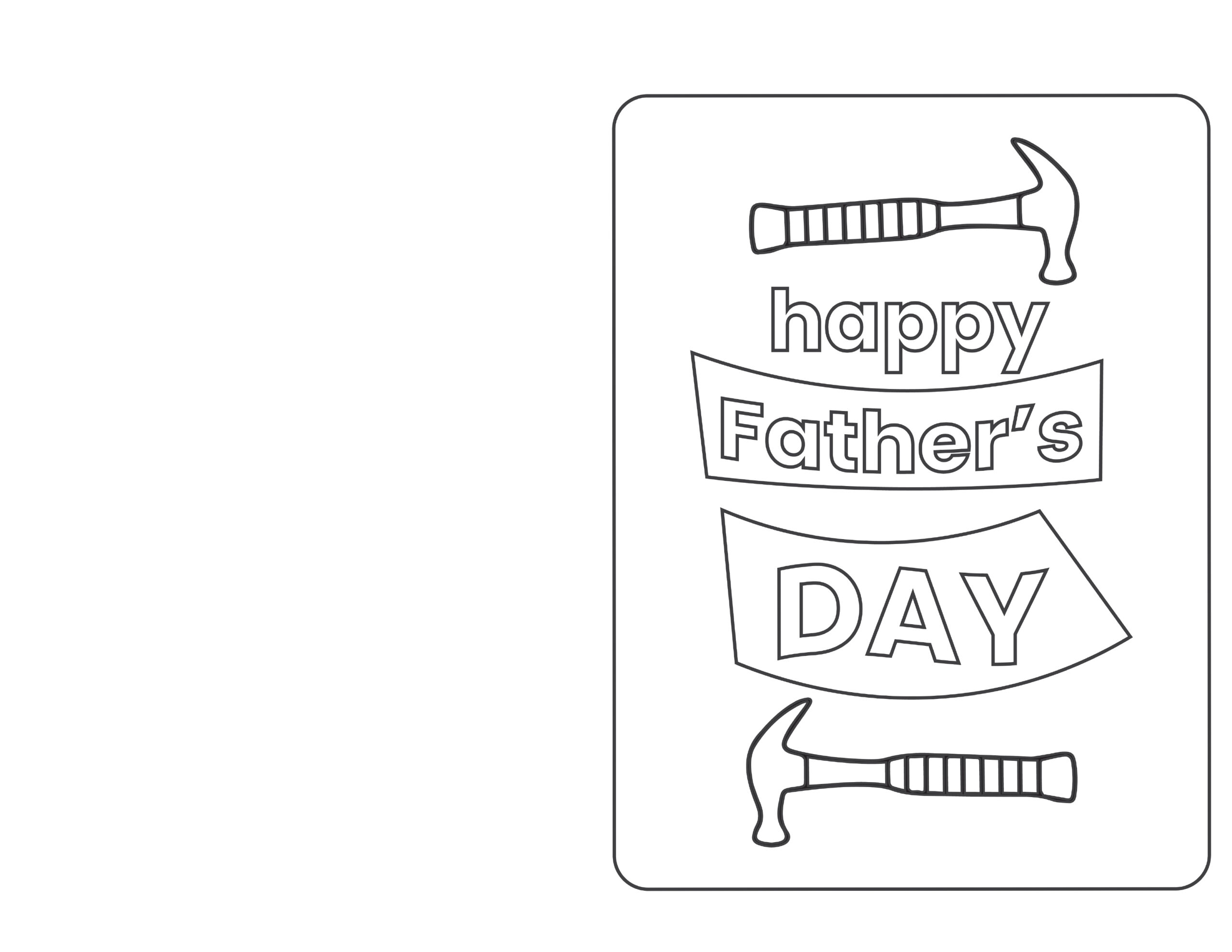 free father's day card printable