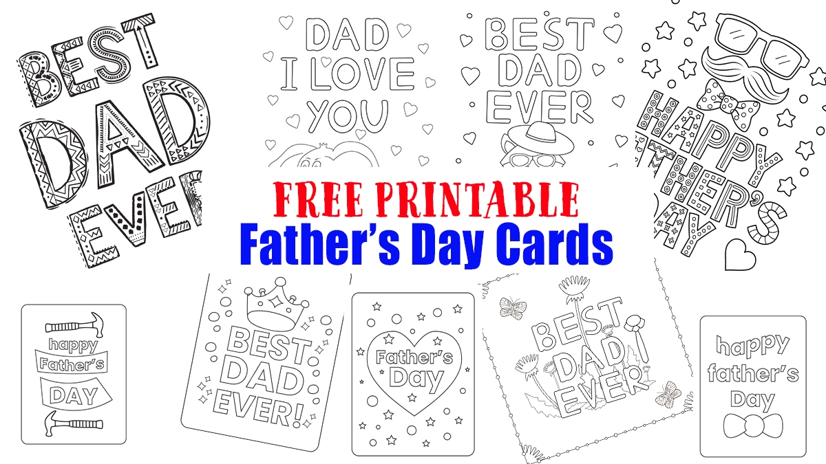 Free Printable Father s Day Cards For Kids To Color Happy Toddler Playtime