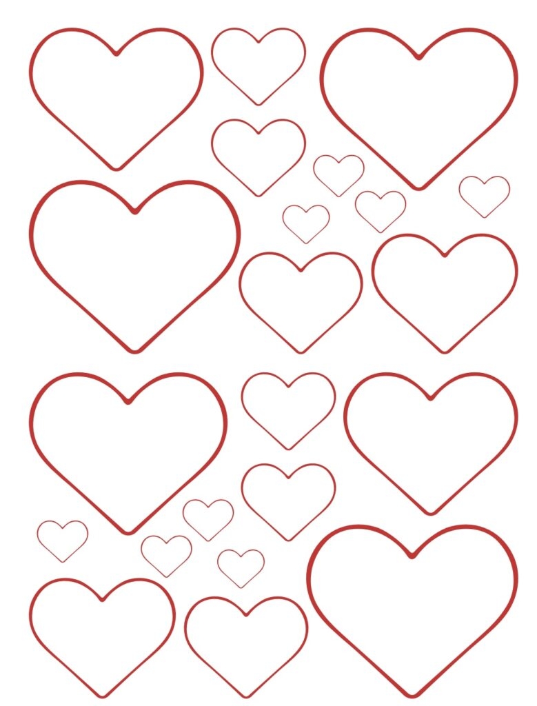 Free Printable Heart Bundle