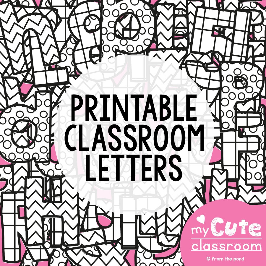 Free Printable Letters For Bulletin Board Printable Party Favors