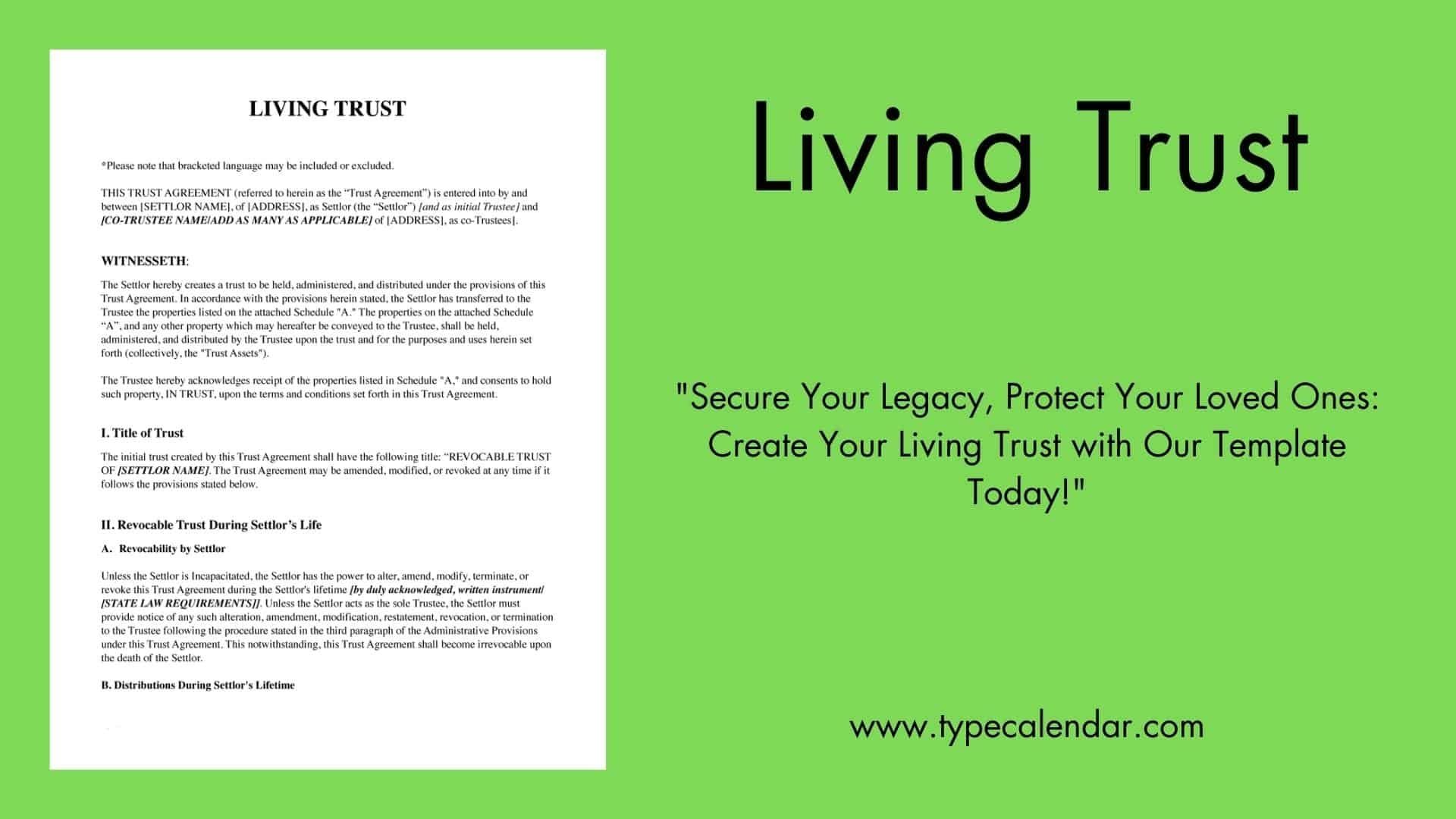 free printable living trust forms pdf