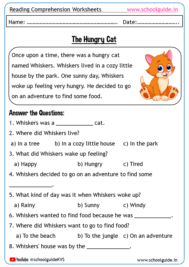 Free Printable Reading Comprehension Worksheets For Grade 1 Free Printable Reading Comprehension Worksheets For Grade 1