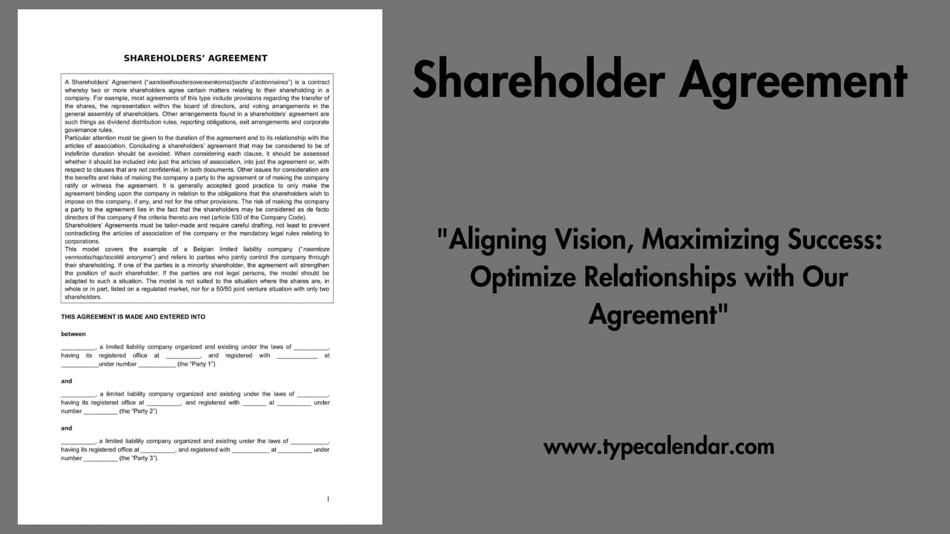 addendum to shareholders agreement template