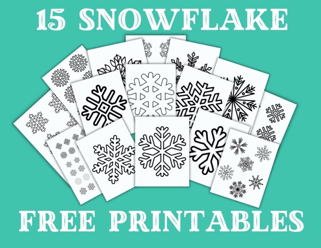 free snowflake template printable