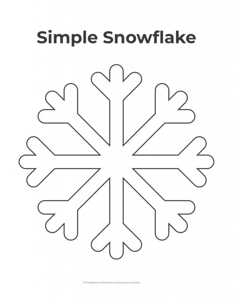 Free Printable Snowflake Templates 10 Large Small Stencil Patterns What Mommy Does