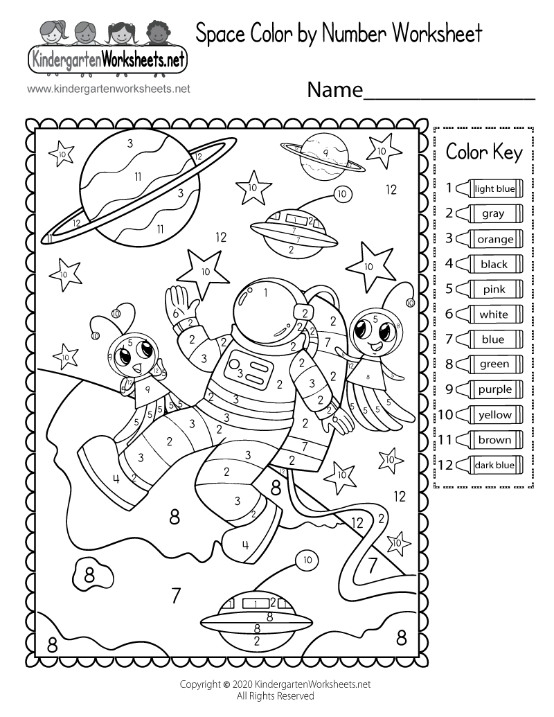 free color by number printables