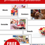Free Printable Visual Schedule For Preschool No Time For Flash Cards