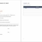 Free Project Sign Off Templates Smartsheet