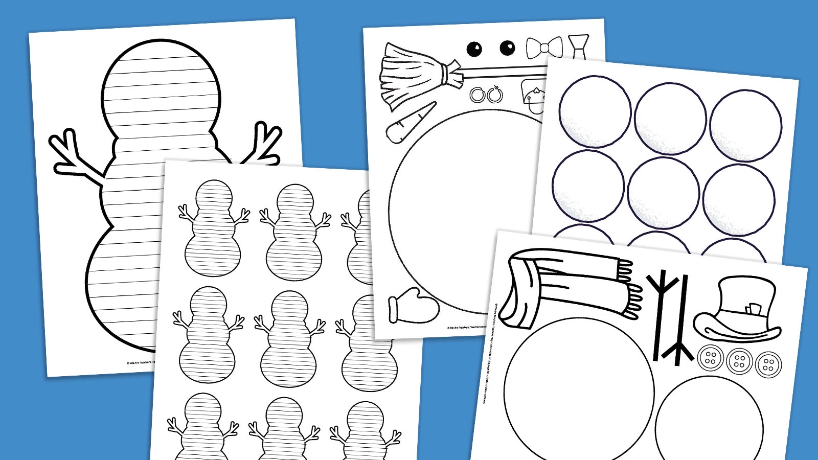 snowman template printable free