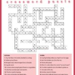 Free Spring Crossword Puzzle Printable Answer Key Included