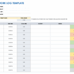 Free Work Log Templates With How To Examples Smartsheet