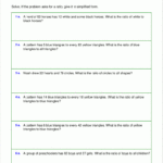Free Worksheets For Ratio Word Problems