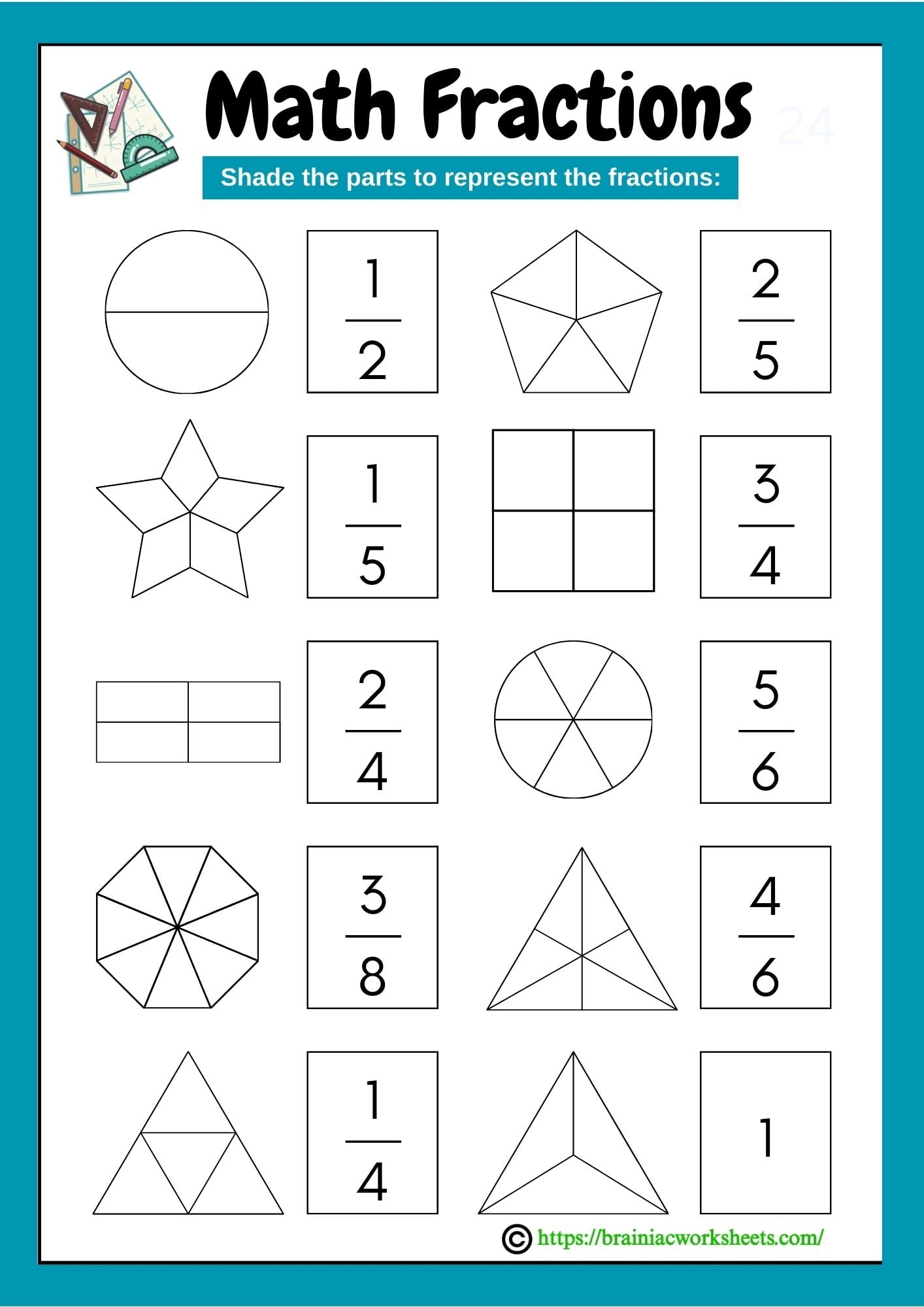 Grade 3 Maths Fractions Worksheet Brainiac Worksheets Grade 3 Maths Fractions Worksheet Brainiac Worksheets