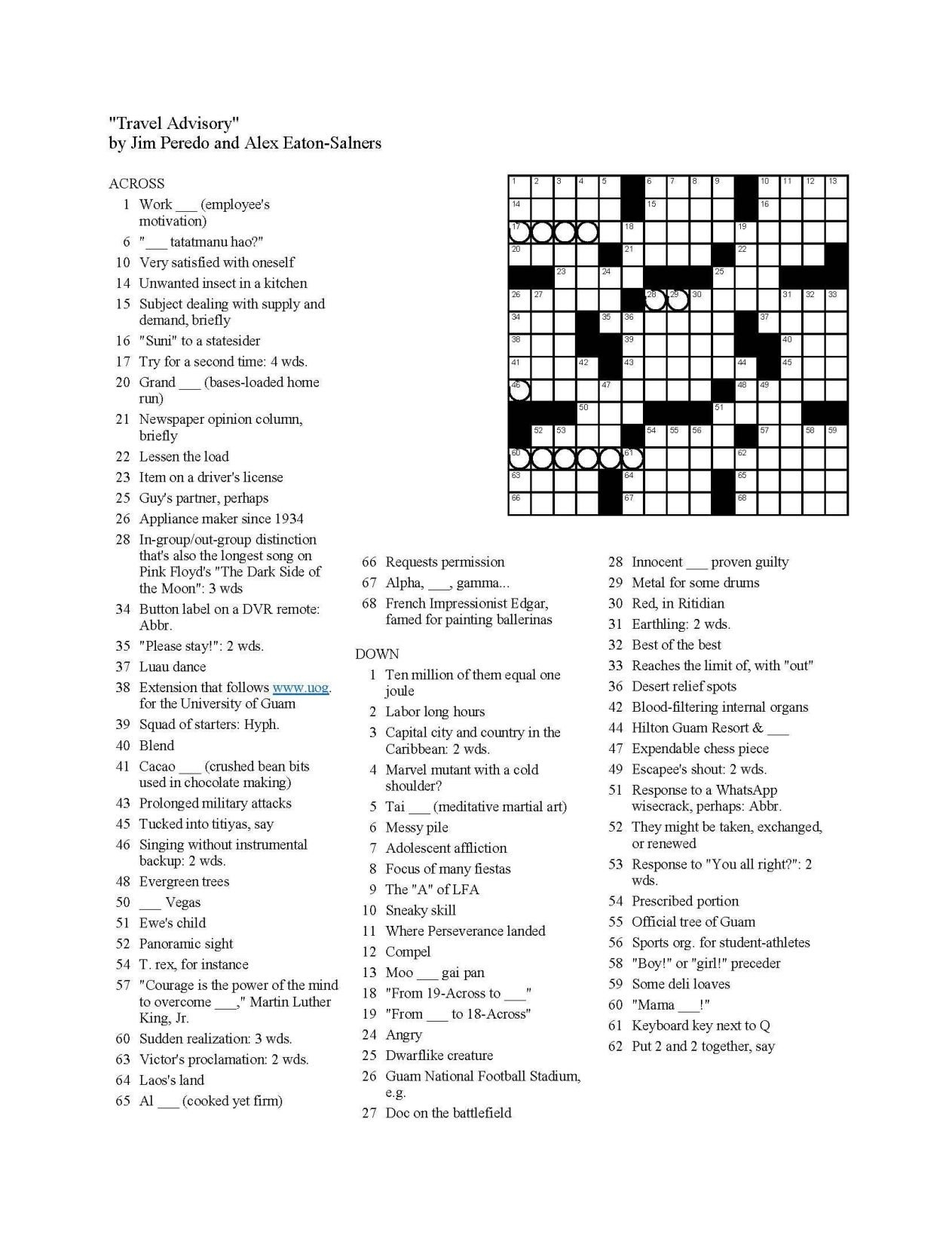 daily themed crossword answers mar 1 2025