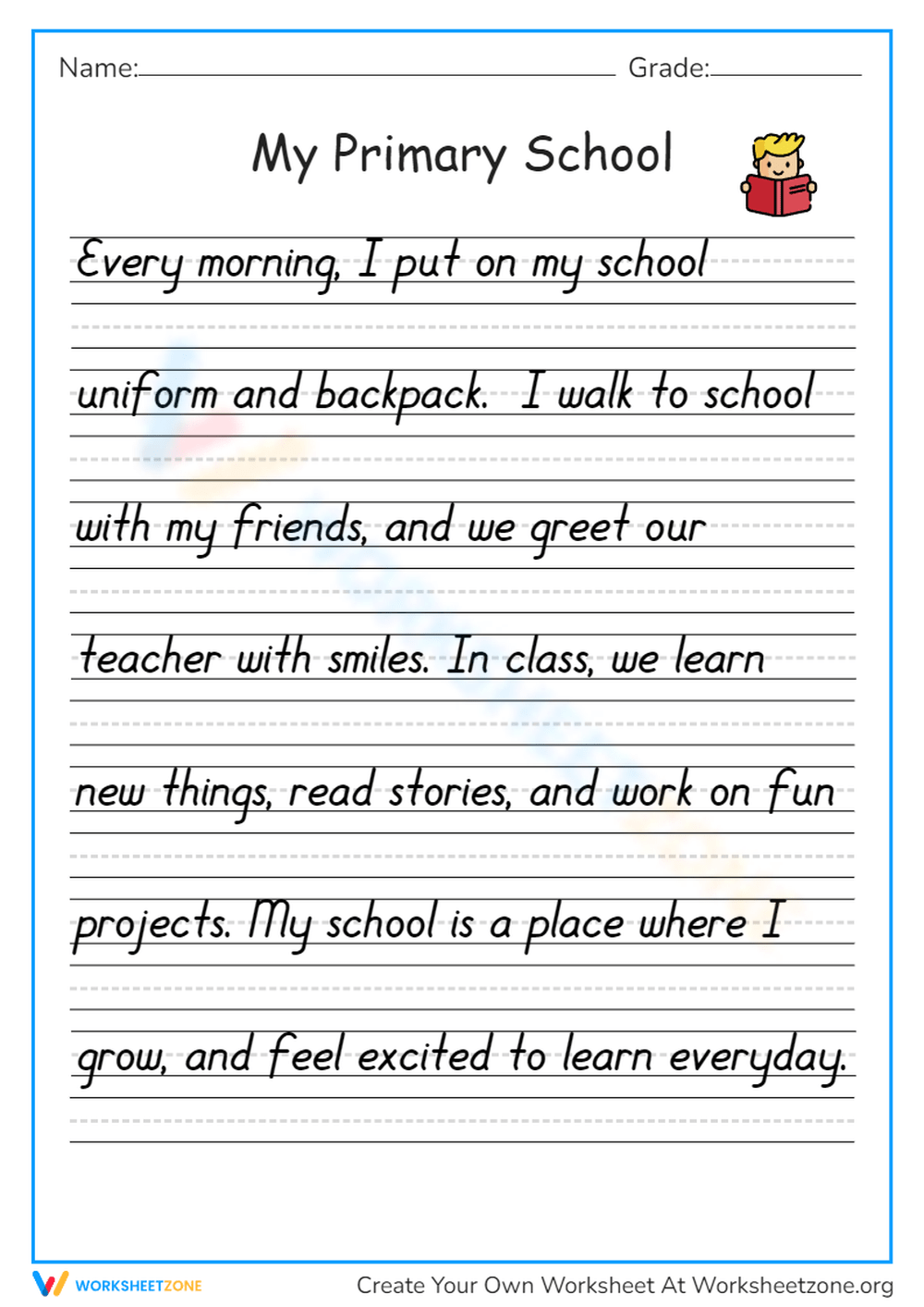 Handwriting Worksheets Printable