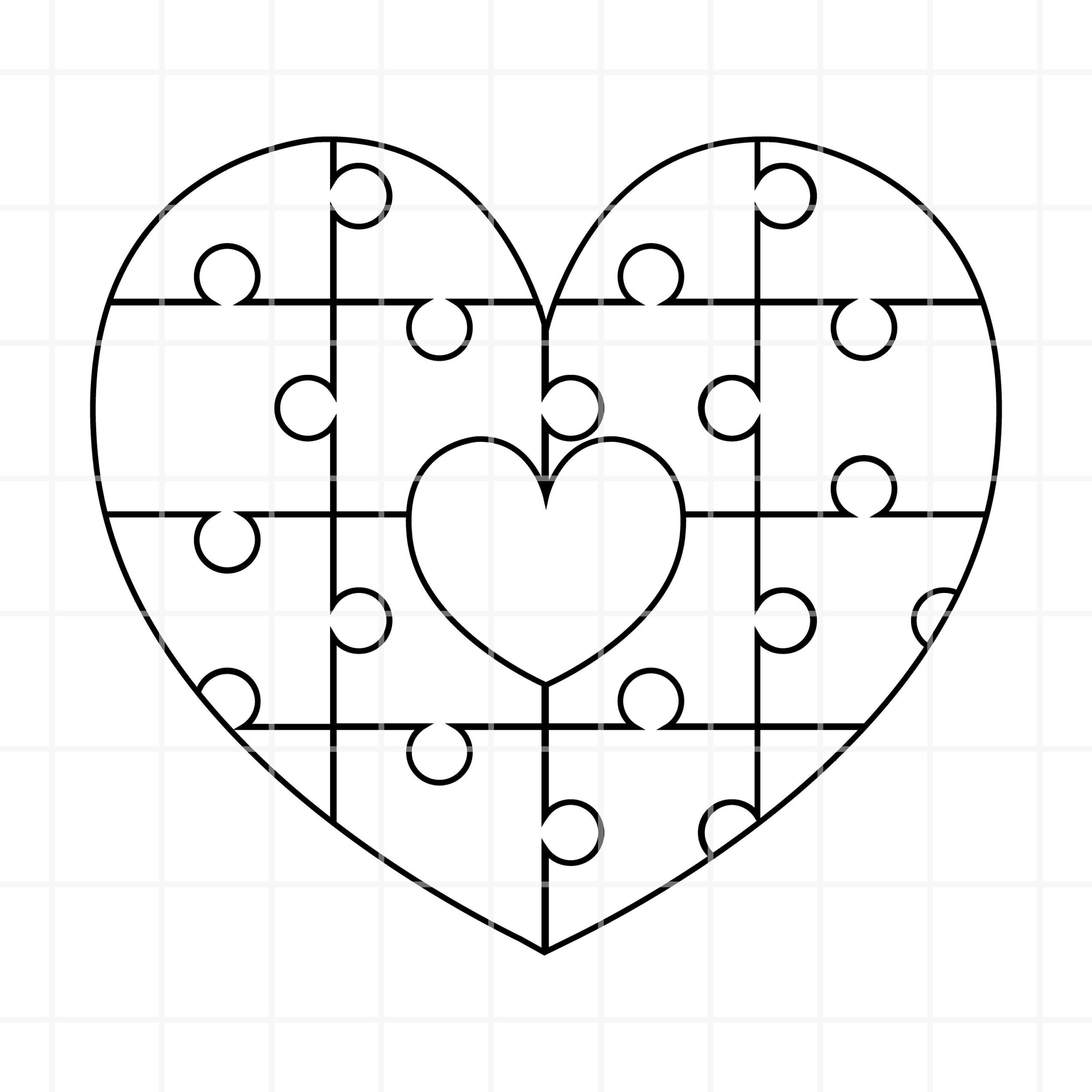 Heart Puzzle Svg Heart Puzzle Cut File Heart Puzzle Clipart Heart Puzzle For Valentines Cricut Heart Puzzle For Valentines Clipart Etsy