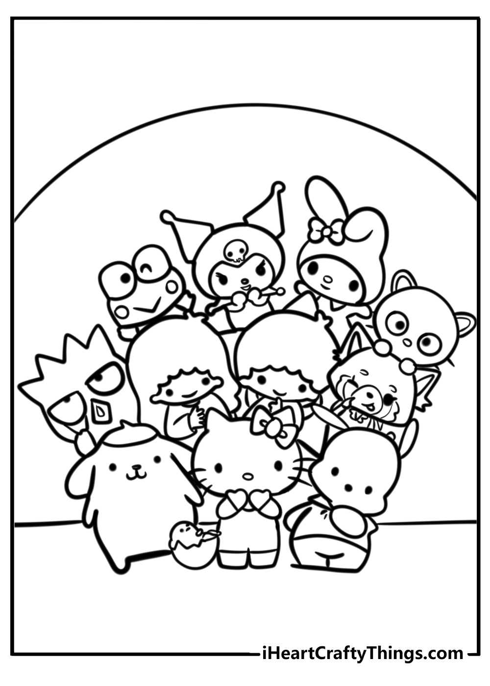 hello kitty coloring sheets free printable