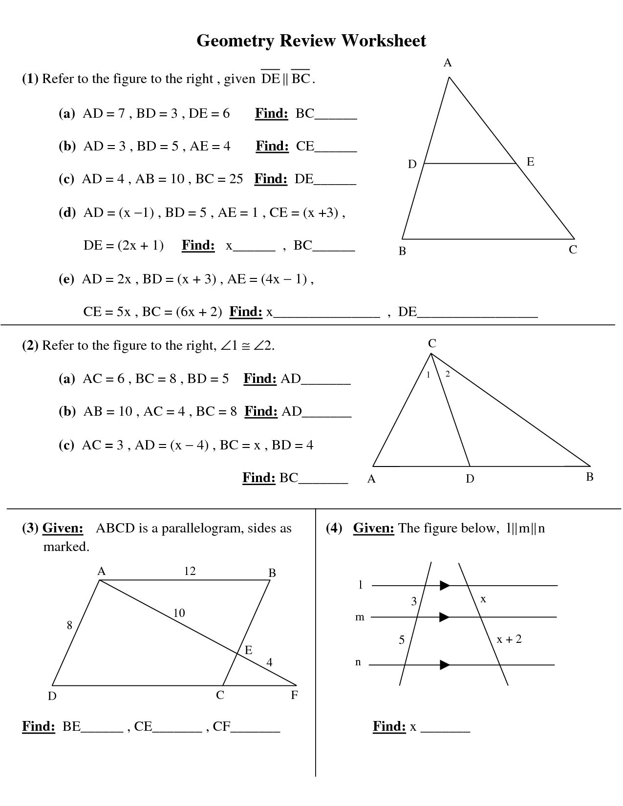 High School Geometry Worksheets MySchoolsMath Worksheets Library High School Geometry Worksheets MySchoolsMath Worksheets Library