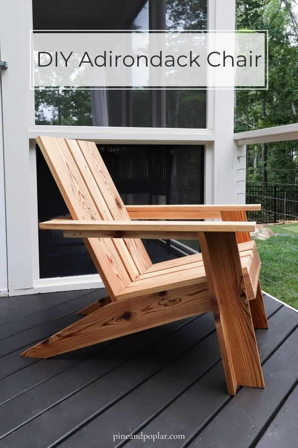 How To Build A DIY Adirondack Chair Modern Design 