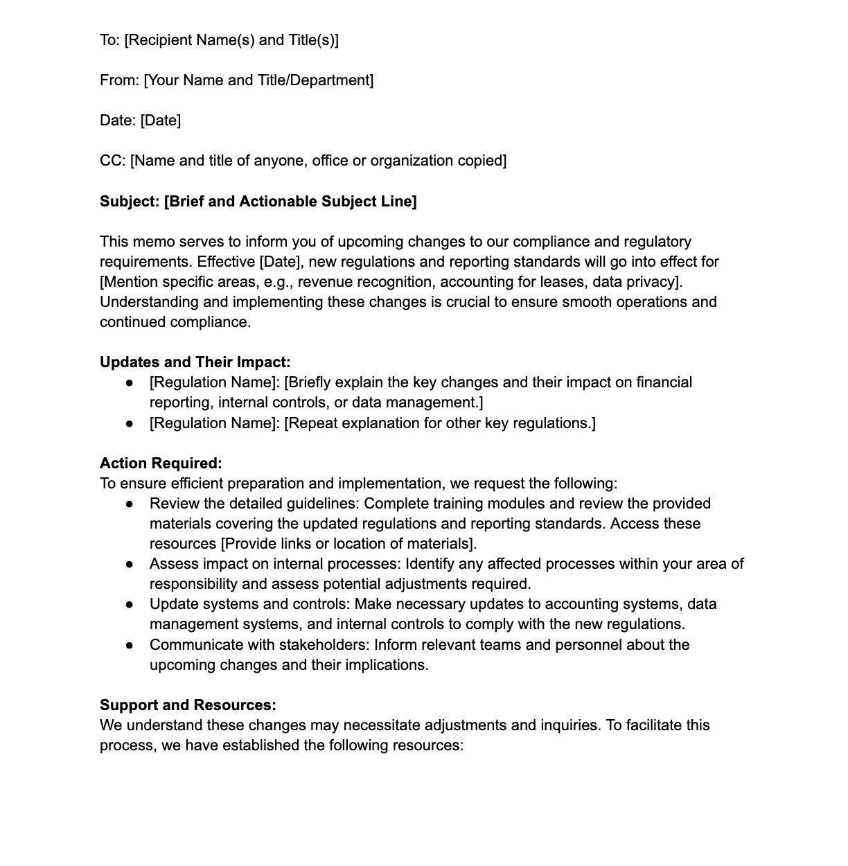 How To Create A Concise Accounting Memo Using These Steps Free Template 