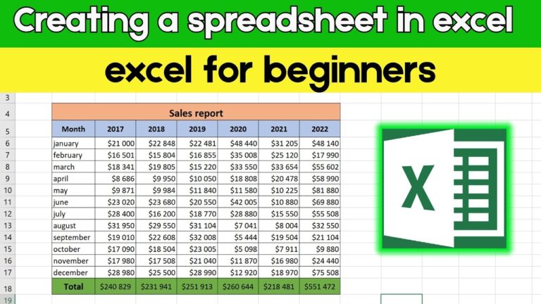 How To Create A Spreadsheet In Excel In 5 Minutes Excel For Beginners YouTube
