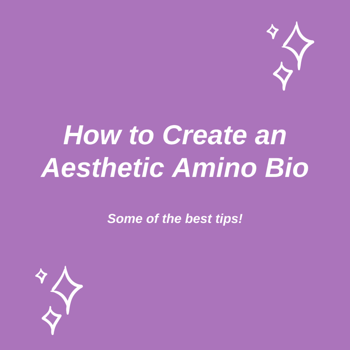 How To Create An Aesthetic Amino Bio The Ultimate Guide HubPages