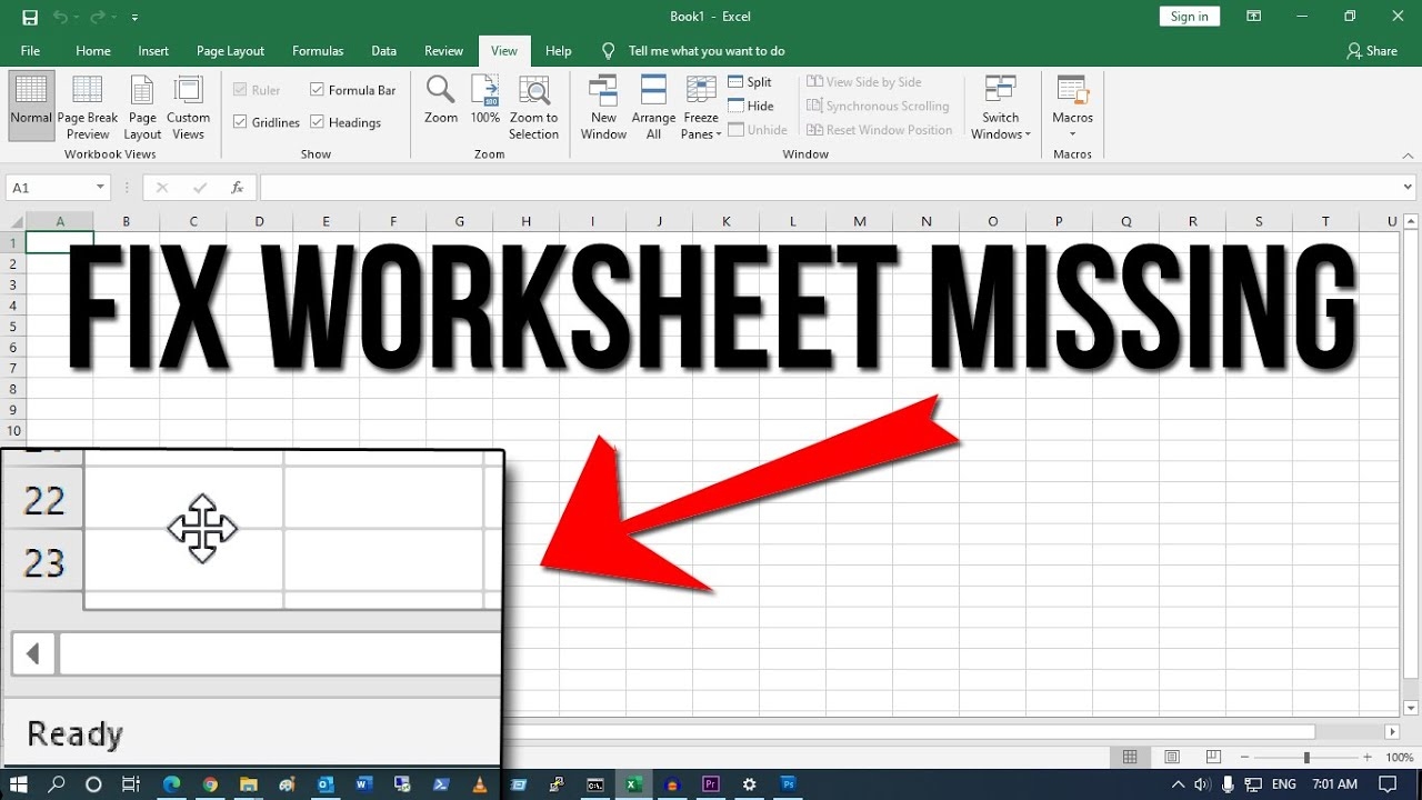 How To Fix Worksheet Tabs Not Showing In Excel YouTube