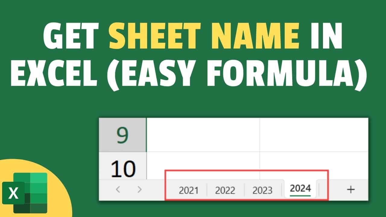 How To Get The Sheet Name In Excel Easy Formula
