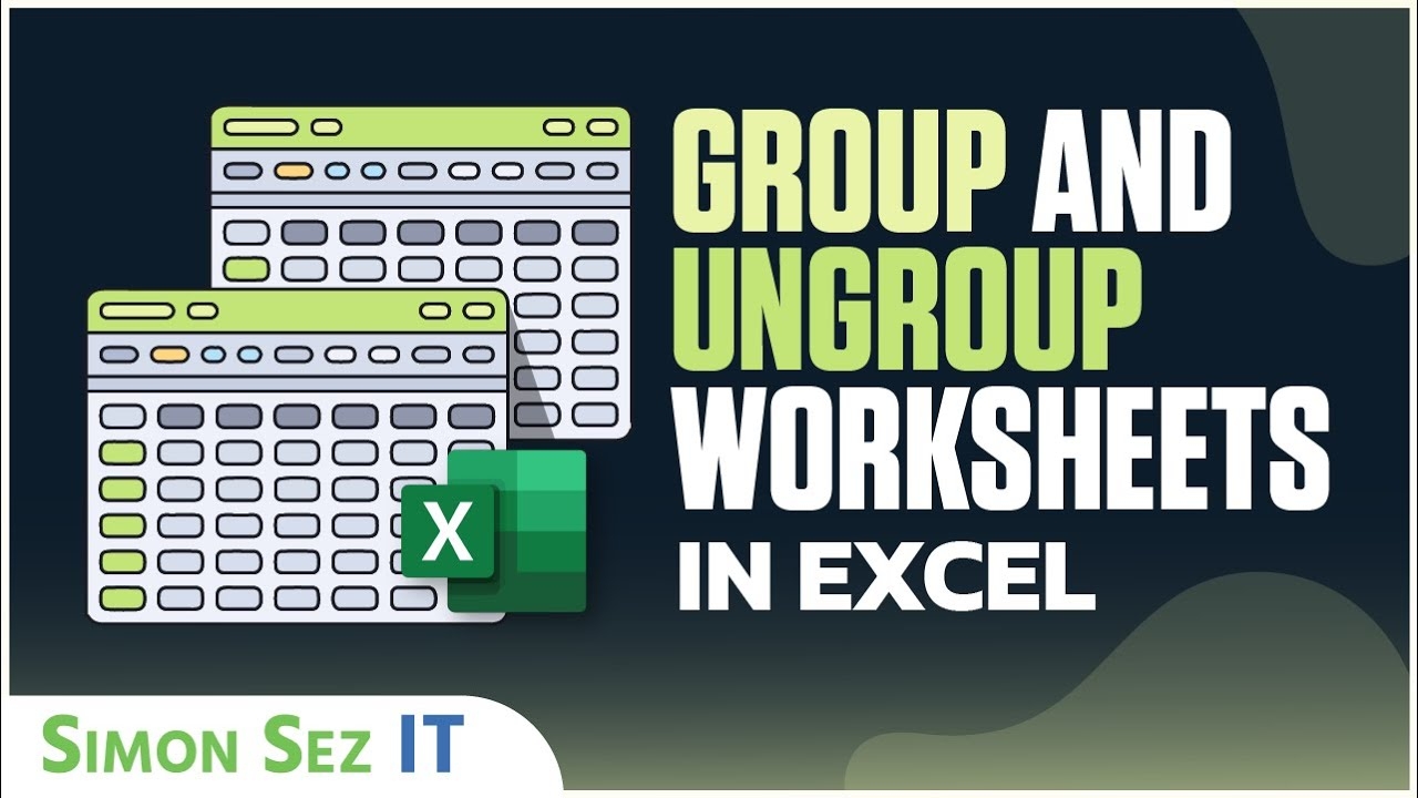 grouping worksheets in excel
