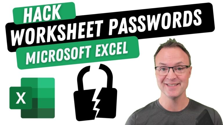 How To Hack Worksheet Passwords In Microsoft Excel YouTube