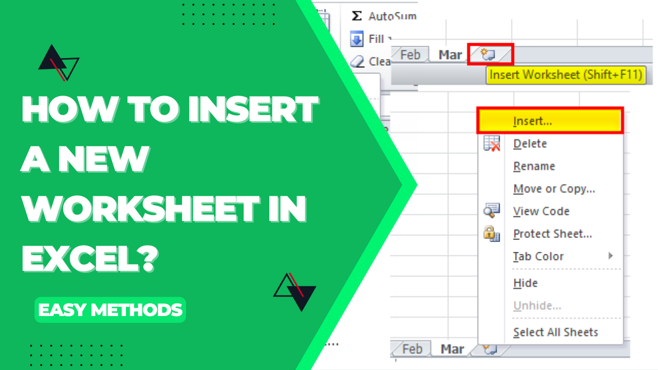 How To Insert A New Worksheet In Excel Easy Methods Earn Excel Worksheets Library