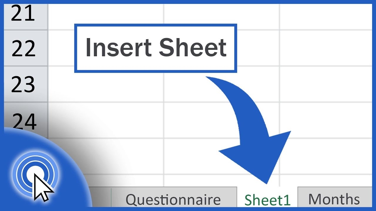 How To Insert Sheet In Excel YouTube