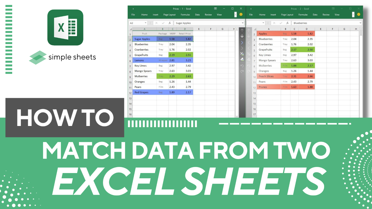 excel compare two worksheets highlight differences
