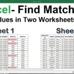 How To Match Data In Excel From 2 Worksheets Compare Two Excel Sheets YouTube