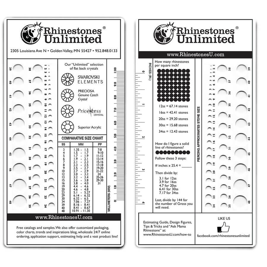 How To Measure Rhinestones Stone Size Chart In Mm Ss Pp SUNMEI BUTTON
