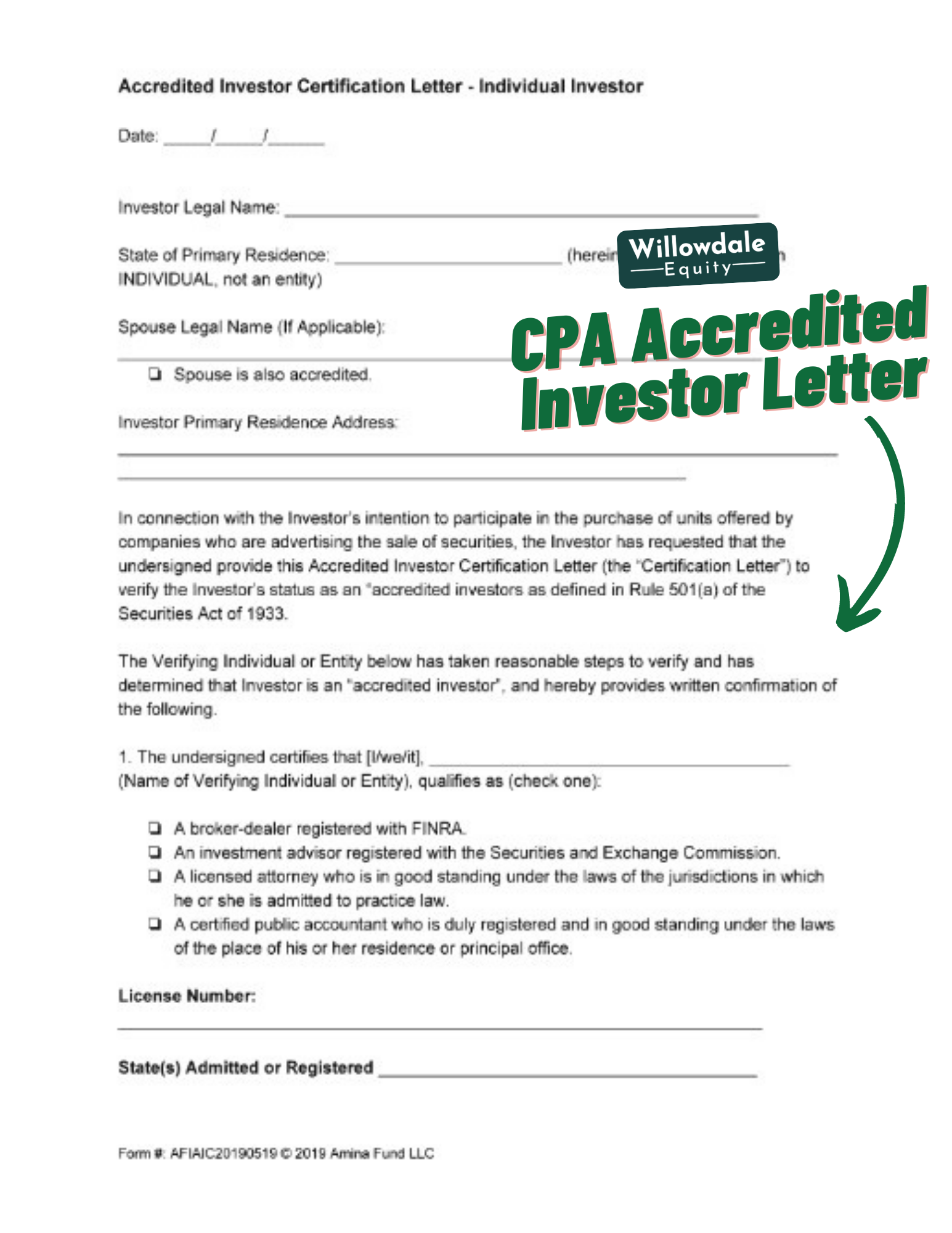How To Prove You Are An Accredited Investor In 2025 Willowdale Equity
