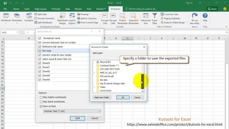 How To Save Export Multiple Or All Sheets To Separate Csv Or Text Files In Excel YouTube