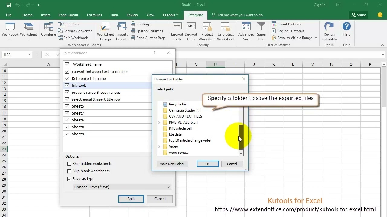 How To Save Export Multiple Or All Sheets To Separate Csv Or Text Files In Excel YouTube