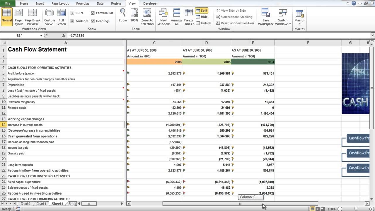 How To Split Screen And Freeze Cells In Excel YouTube